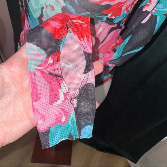 AFRM Zadie floral mesh turtleneck - Picture 5 of 7